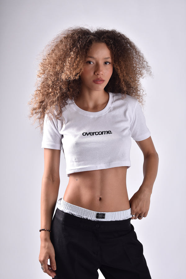 Cropped Overcome Arial Branco