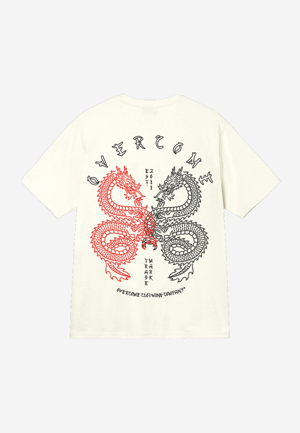 Camiseta Overcome Oriental Dragon Off White
