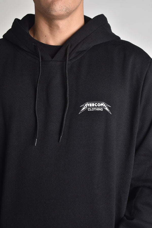 Moletom Overcome Canguru Metallic Preto