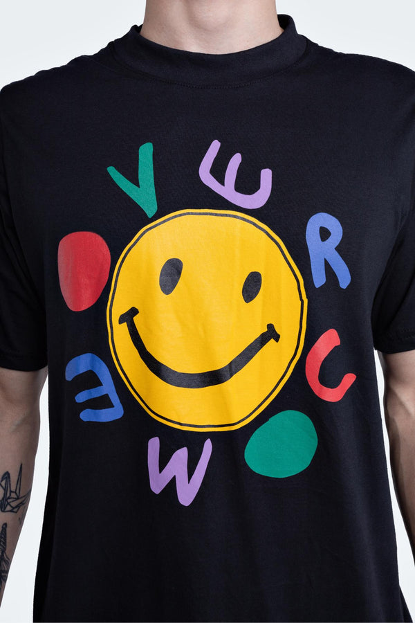 Camiseta Overcome Smile Preta