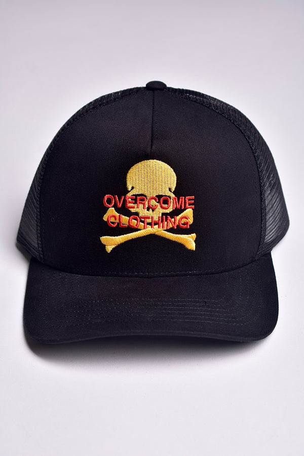 Boné Trucker Overcome Overskull Preto