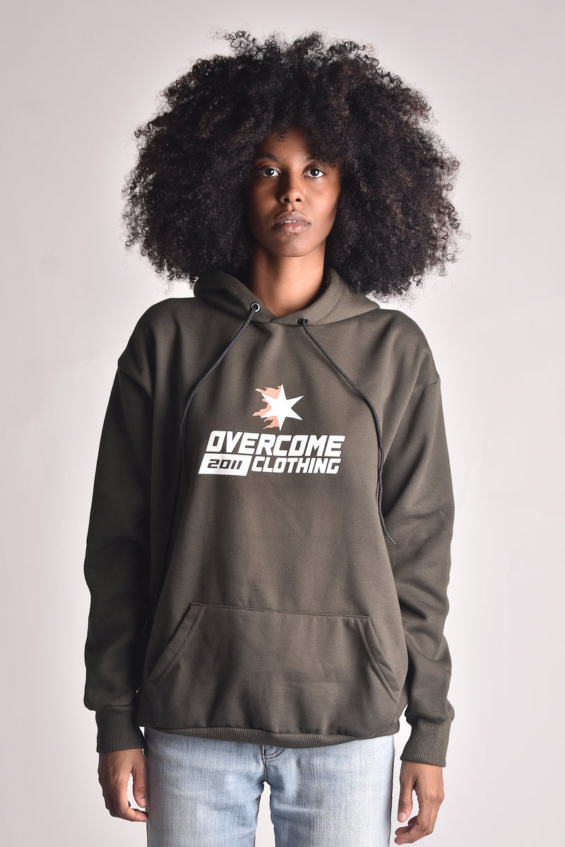 Moletom Canguru Overcome Star Fire Verde Militar – Overcome