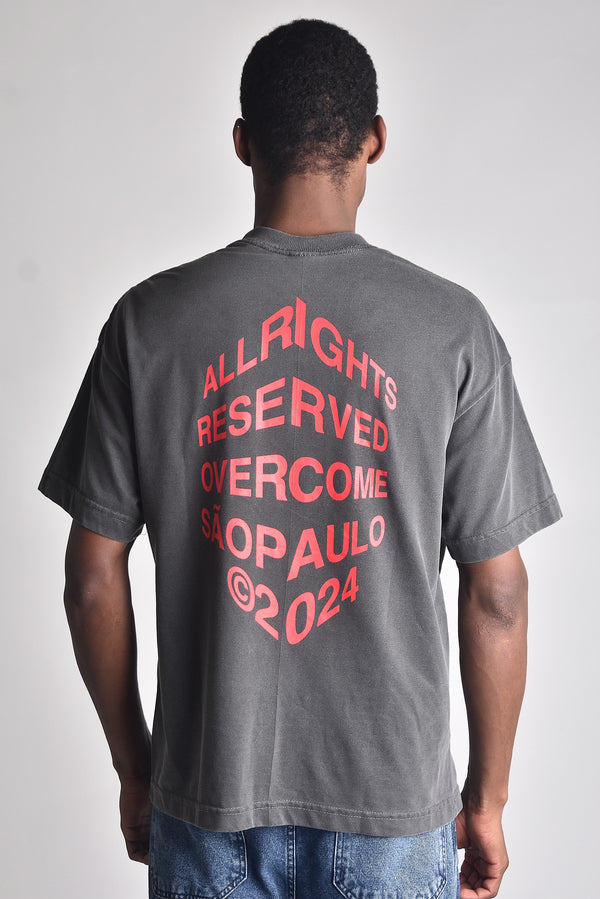 Camiseta Overcome Oversized Allrights Reserved Estonada