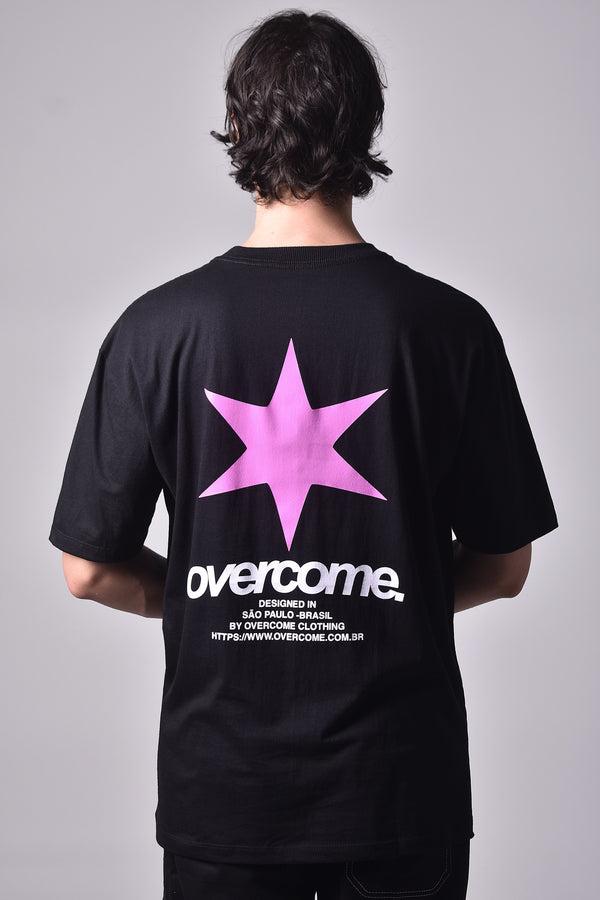 Camiseta Overcome Oversized True Basics Preta