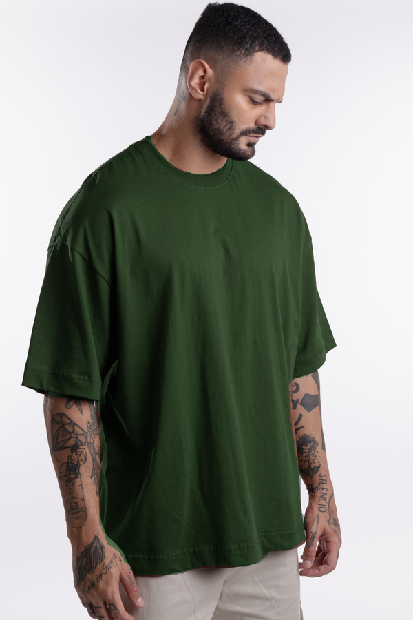 Camiseta Dailybasics Oversized Verde Militar