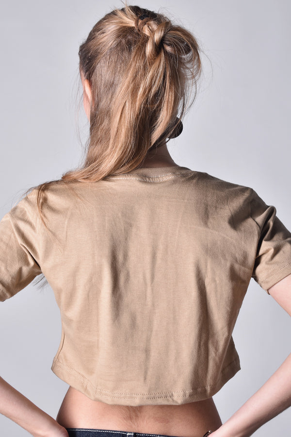 Cropped Overcome Angel Girls Bege