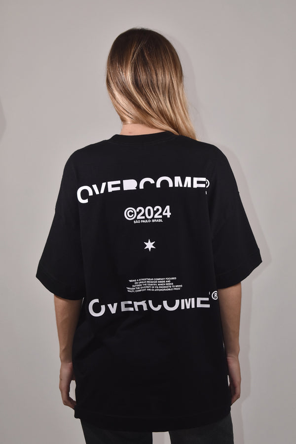 Camiseta Overcome Oversized Poster Preta