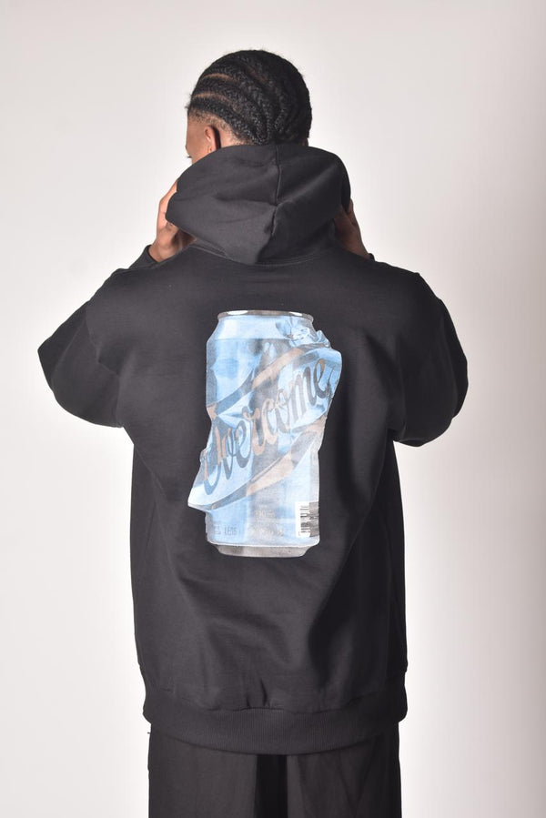 Moletom Overcome Canguru Smash Preto