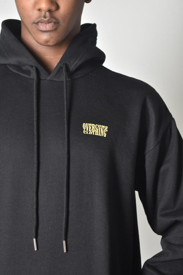 Moletom Overcome Canguru Bold Move Preto