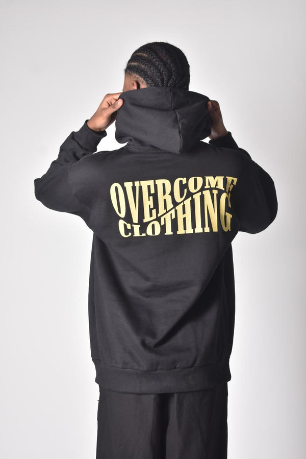 Moletom Overcome Canguru Bold Move Preto