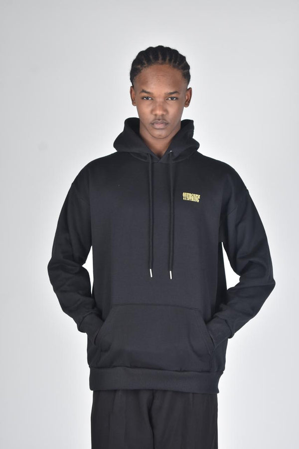 Moletom Overcome Canguru Bold Move Preto