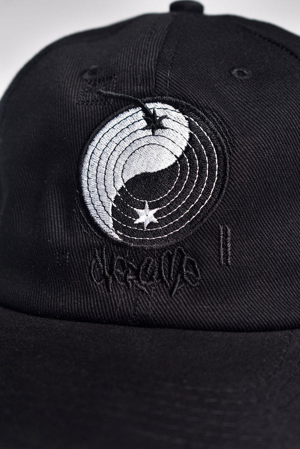 Boné Dad Hat Overcome Yin Yang Vinil Preto