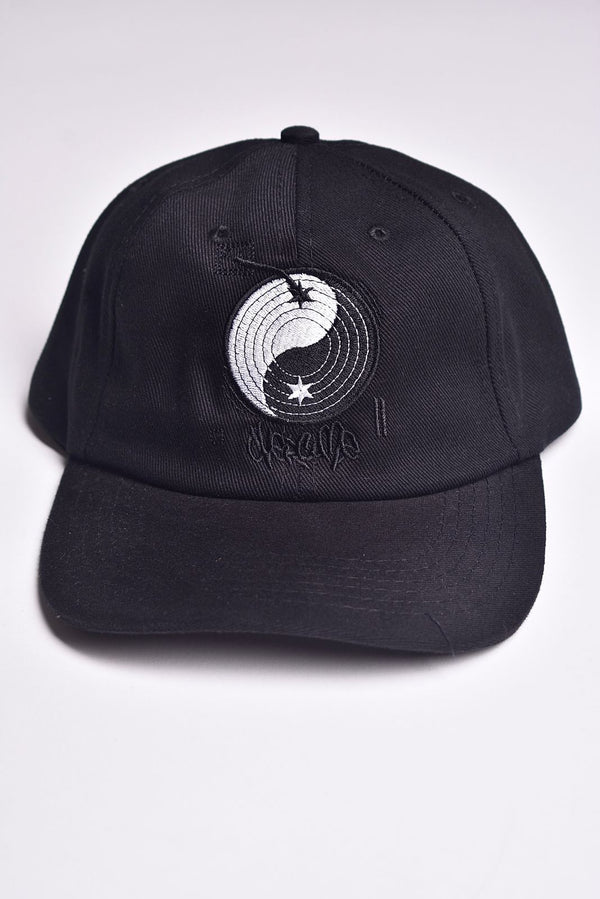 Boné Dad Hat Overcome Yin Yang Vinil Preto