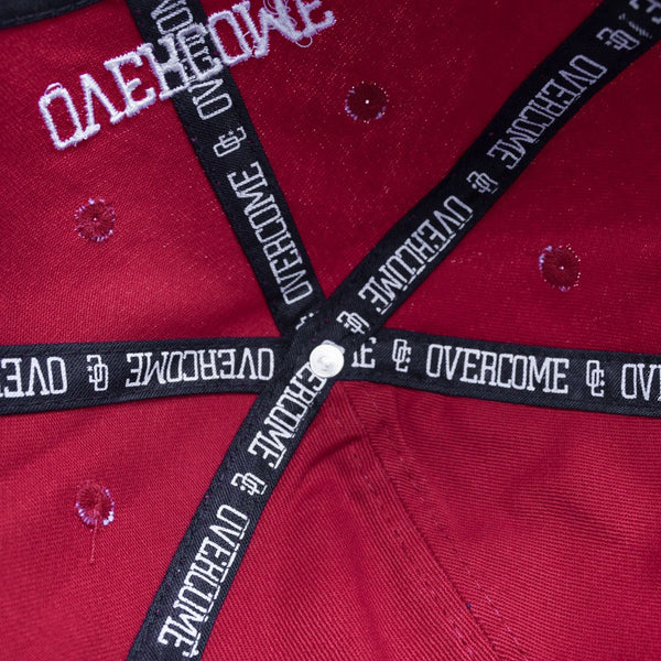 Boné Dad Hat Overcome "Logo" Vermelho/Branco