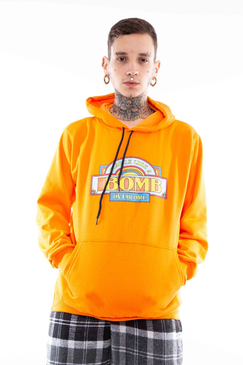 Overcome Moletom Amarelo Claro Overcome Canguru Moletom Roxo