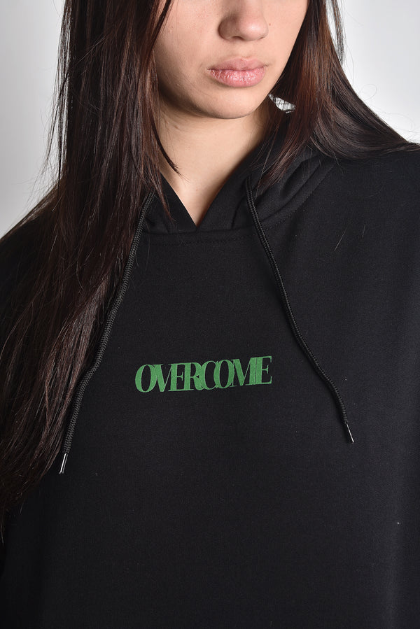 Moletom Overcome Canguru Subscript Preto/Verde