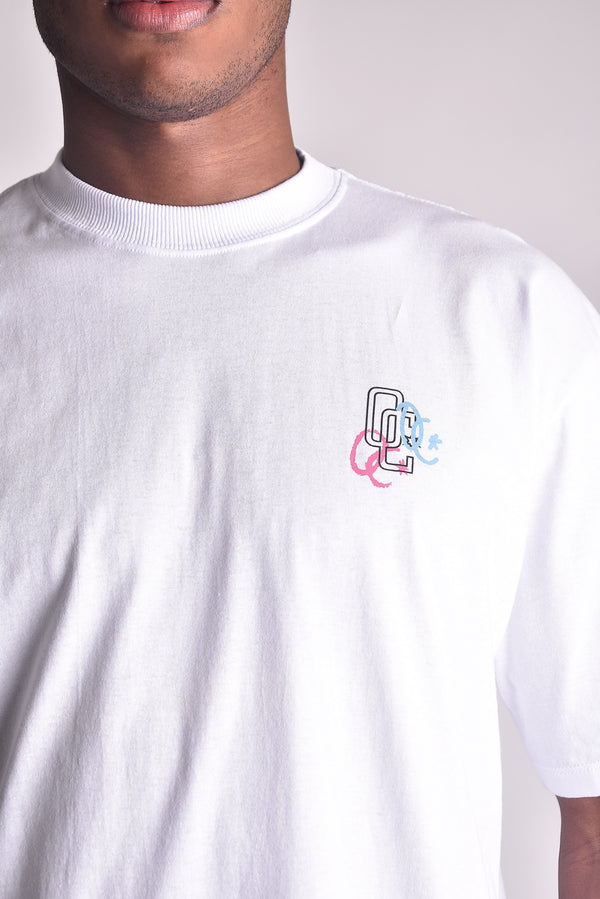 Camiseta Overcome "Hustlin" Branca-001