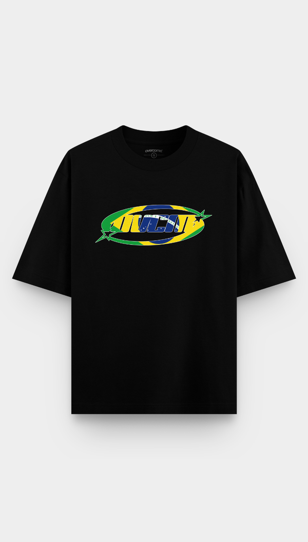 Camiseta Overcome Oversized Rush Flag Preta-001