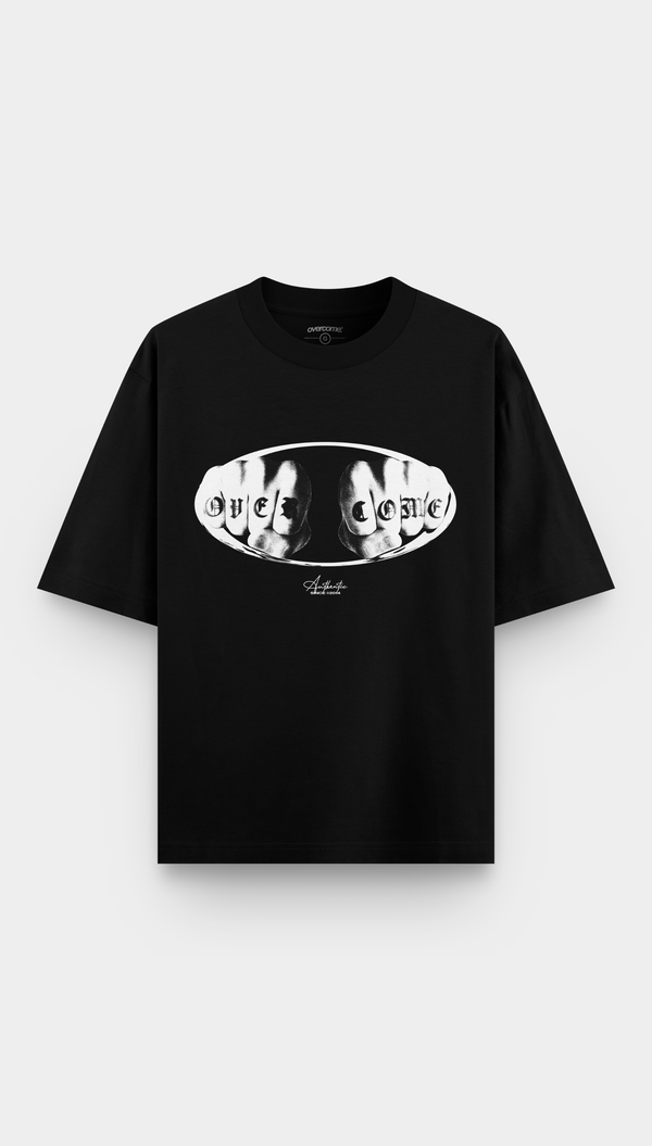 Camiseta Overcome Oversized Shadow Club Preta-001