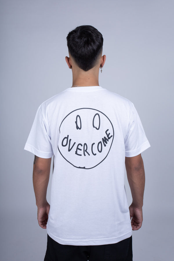 Camiseta Overcome "Smile for Haters" Branca