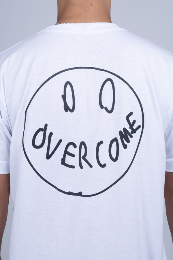 Camiseta Overcome "Smile for Haters" Branca