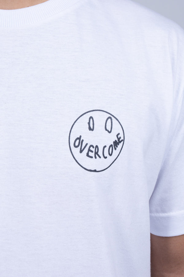 Camiseta Overcome "Smile for Haters" Branca