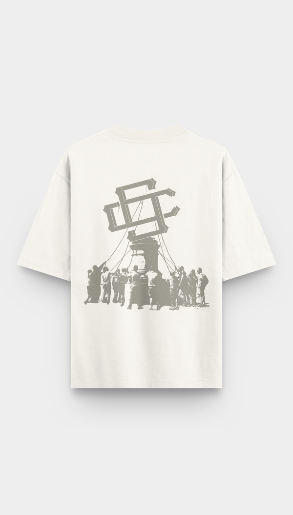 Camiseta Overcome Oversized Foundation Off White-001