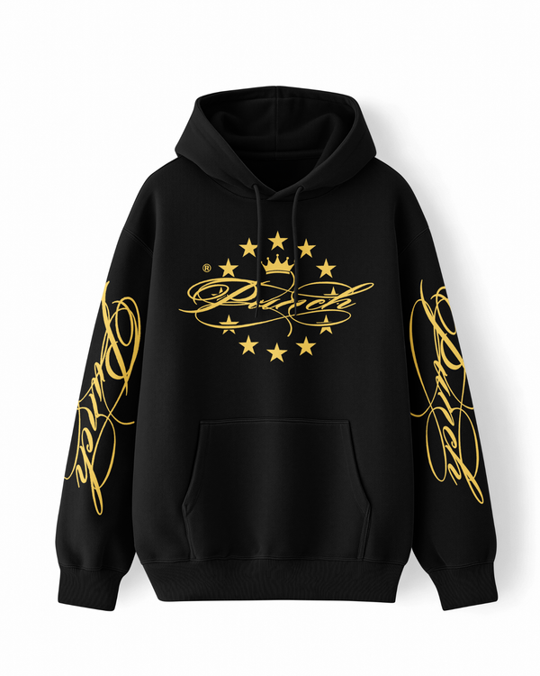 Moletom Overcome x Punch Canguru King Preto/Amarelo-001