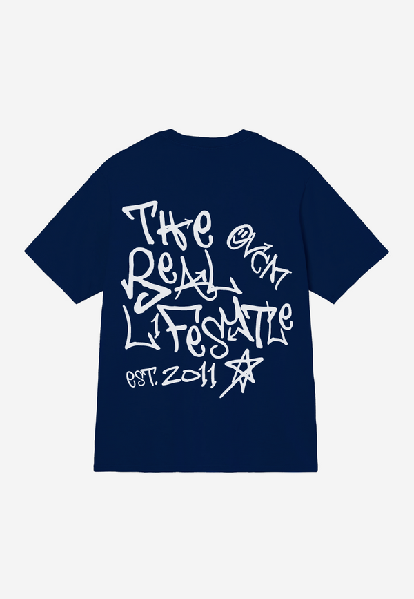 Camiseta Overcome New Grafitti Plus Azul Marinho