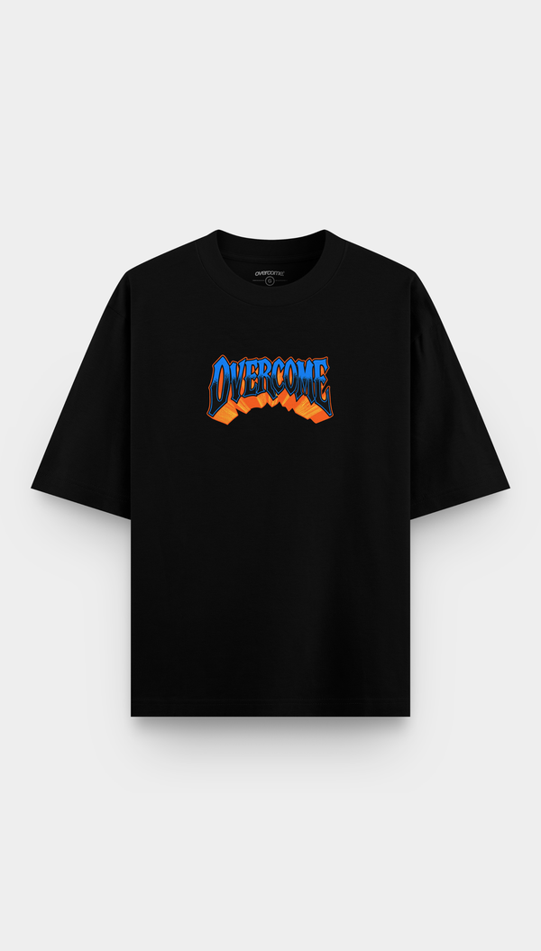 Camiseta Overcome Oversized Doom Preta-001