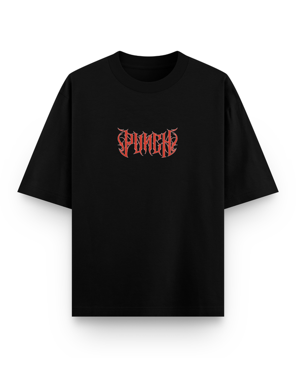 Camiseta Overcome x Punch Oversized Hellborn Preta-001