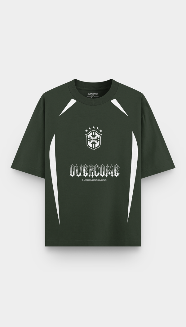 Camiseta Overcome Oversized Prime Estonada/Branca-001