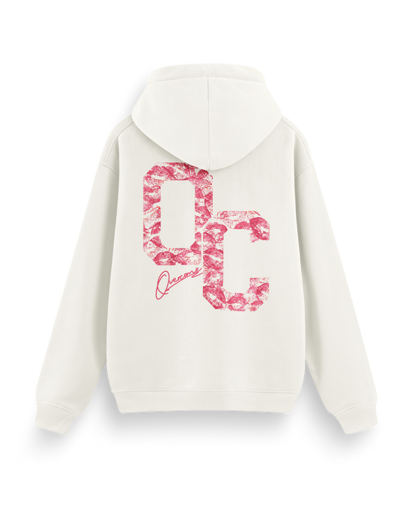 Moletom Canguru Overcome OC Kisses Off White-001