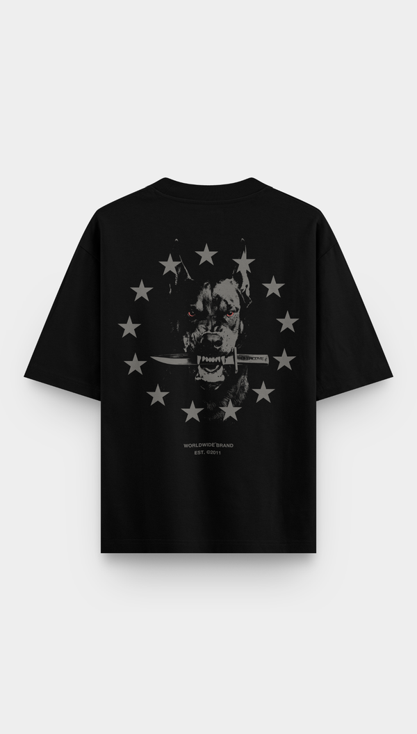 Camiseta Overcome Oversized No Mercy Preta-001