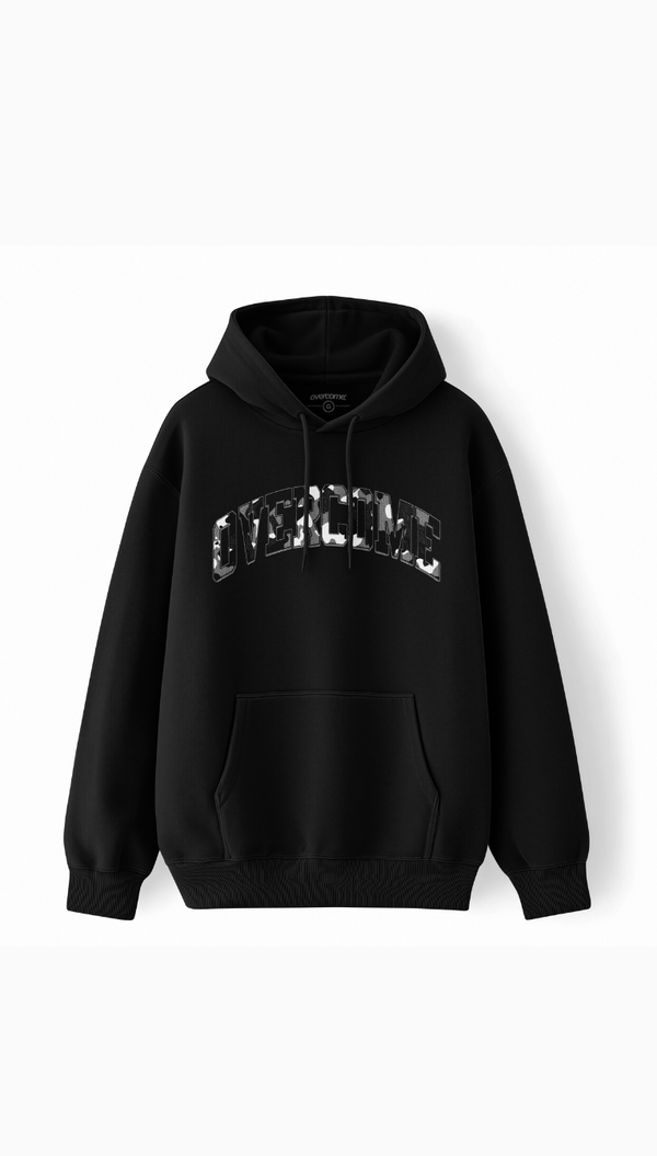 Moletom Overcome Canguru Street Camo Preto-001