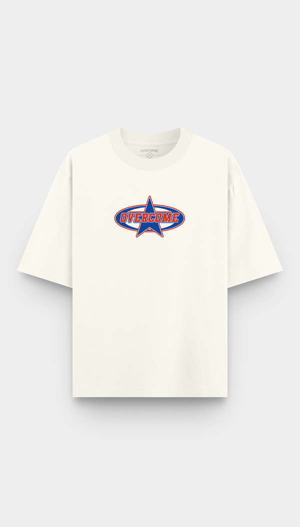 Camiseta Overcome Oversized Comic Star Off White-001