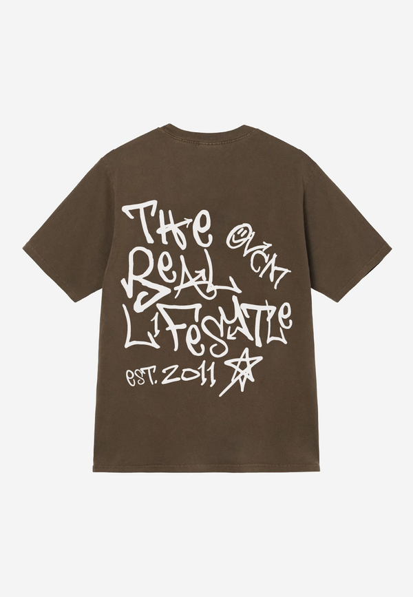 Camiseta Overcome New Grafitti Plus Marrom