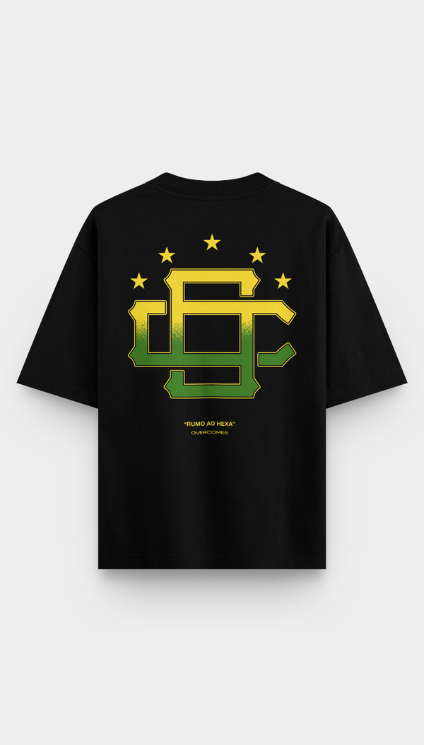Camiseta Overcome Oversized Rumo Preta-001