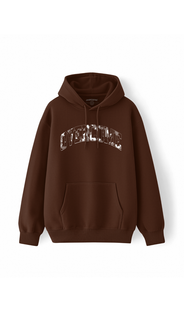 Moletom Canguru Overcome Street Camo Marrom-001