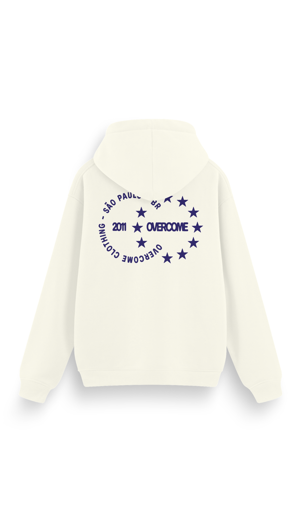 Moletom Canguru Overcome Circle Star Off White-001