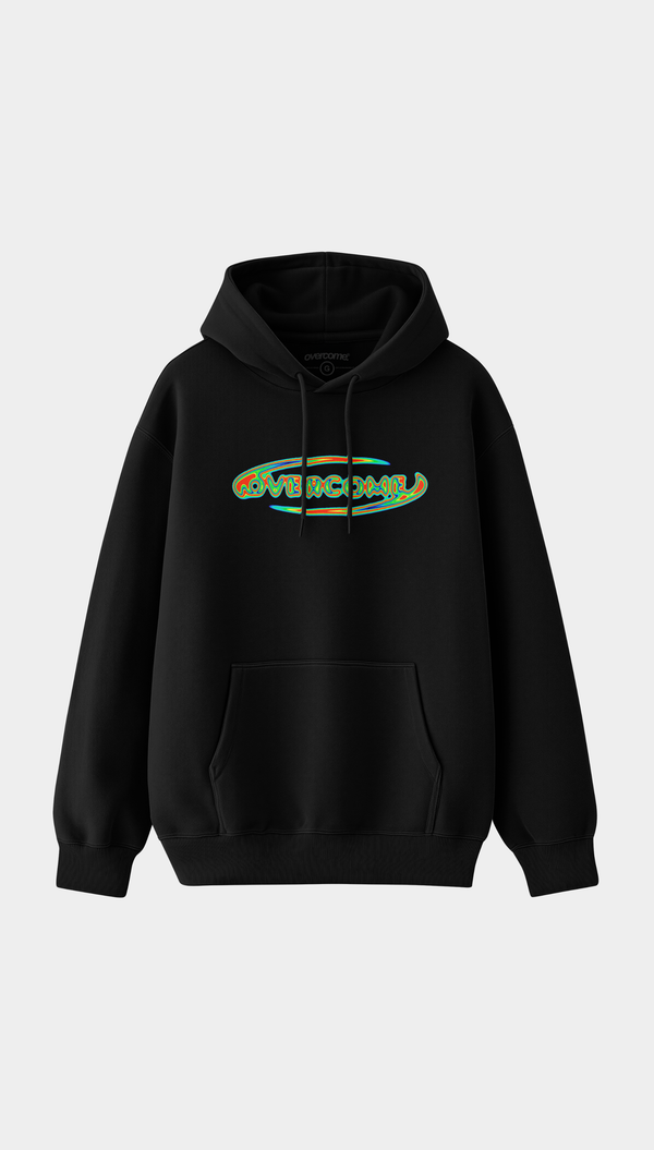 Moletom Canguru Overcome Chameleon Preto-001