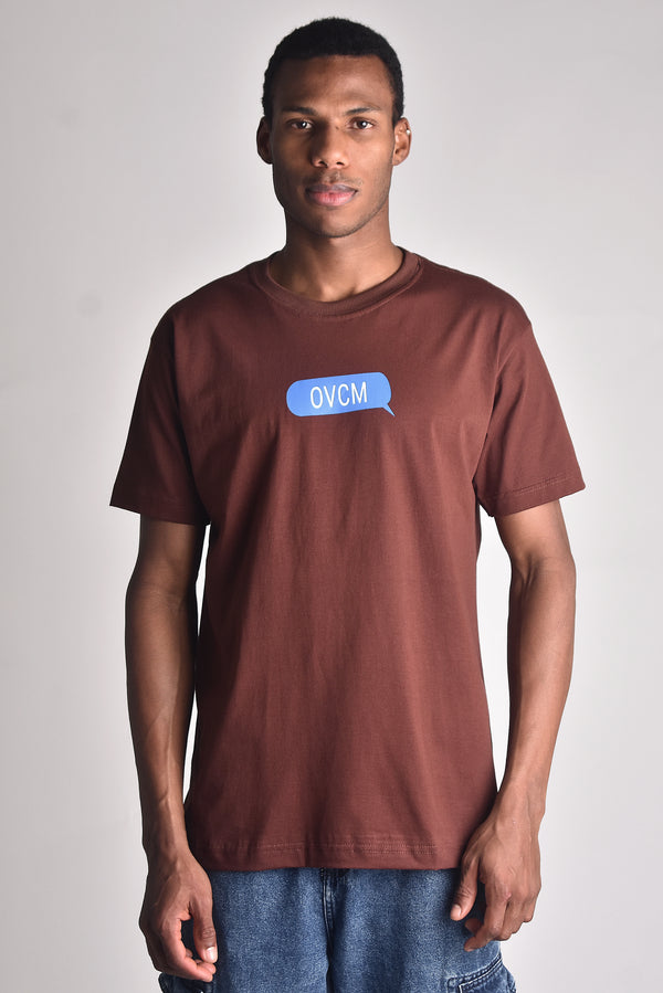 Camiseta Overcome I Love You Marrom