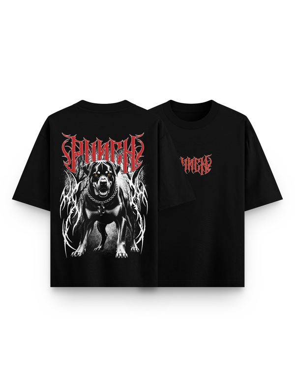 Camiseta Overcome x Punch Oversized Hellborn Preta-001