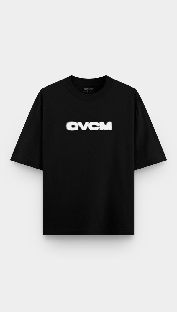 Camiseta Overcome Oversized Motion Preta-001