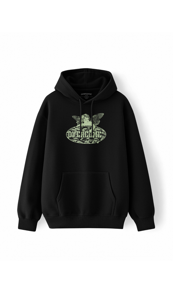 Moletom Canguru Overcome Cherubim Camo Preto-001