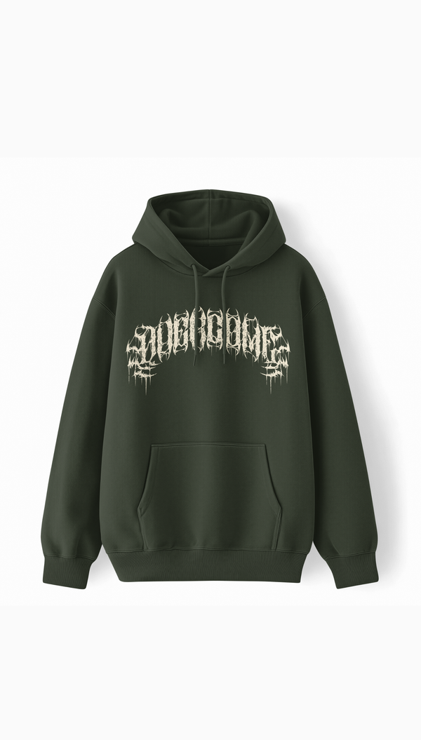 Moletom Overcome Canguru Savage Verde/Branco-001