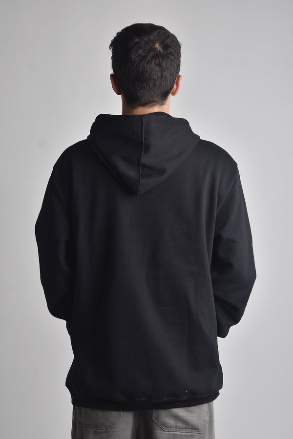 Moletom Overcome Canguru Mini Plaid Preto