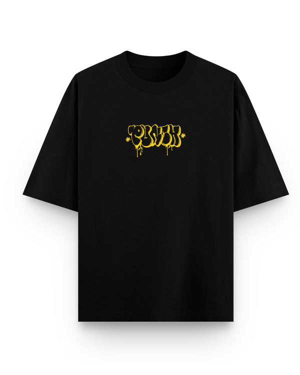 Camiseta Overcome x Punch Oversized Street Crown Preta-001