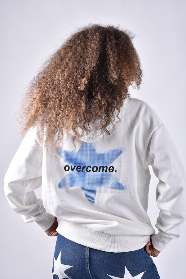 Moletom Overcome Canguru Arial Star Off White
