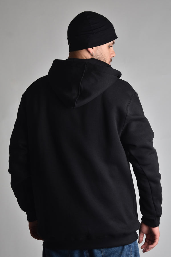 Moletom Overcome Canguru Minimalist Logo 25 Preto